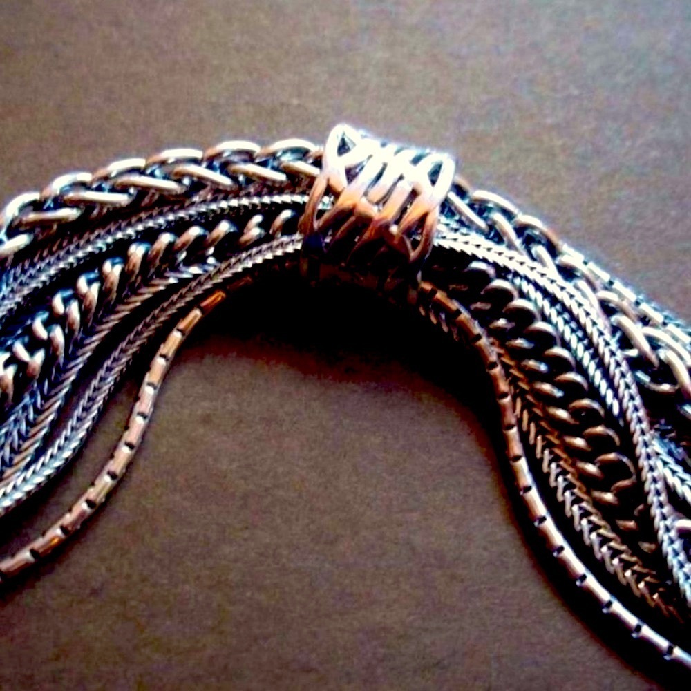 Silpada Gorgeous Vintage Sterling Silver Multi-strand Adjustable Length Bracelet - Picture 4 of 13